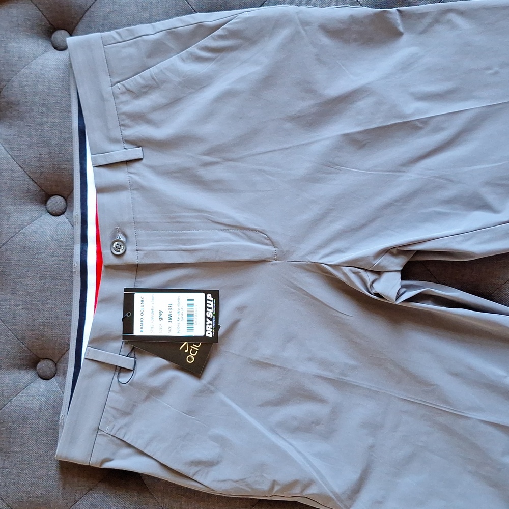 NWT Gray Flat Front Golf Pants Size 36 W 33 L - Picture 7 of 7